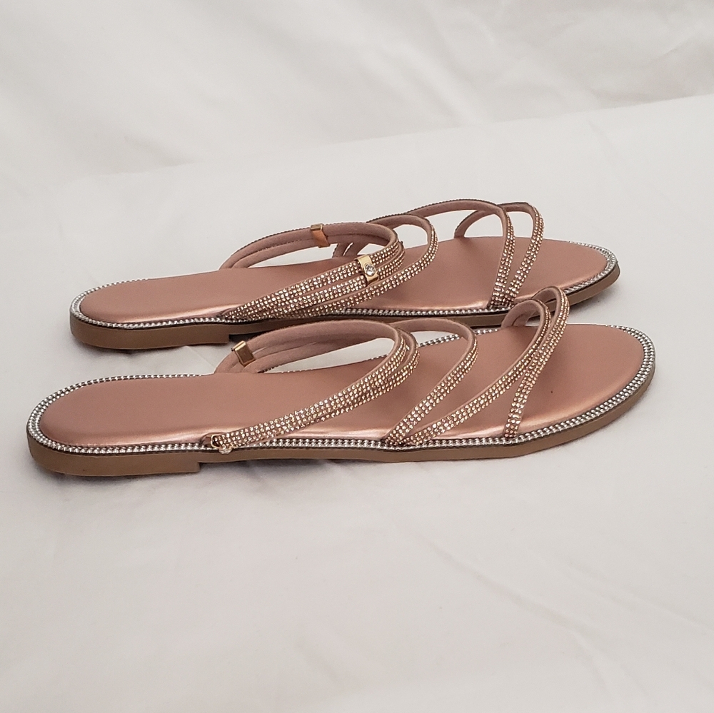 Sparkly Rhinestone Sandals - Picture 6 of 16